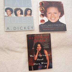 3 Books: Gabrielle Union, Hair Rules by A. Dicky & Textured Tresses by Da Costa